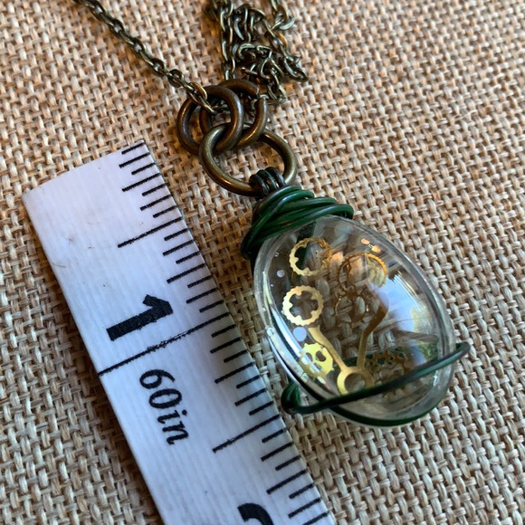 3D wired Handmade One of a kind Necklace 18” New - Picture 7 of 9